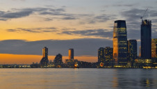 Pictured: Jersey City, where Goldman Sachs Tower is located